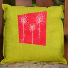 chartreuse-red-poppy-botanical-sketch-pillow