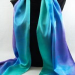 Test Dyes for Custom Dyed Wedding Party Scarves Continue
