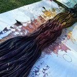 Studio Snapshots | Dyeing Linen Curtains