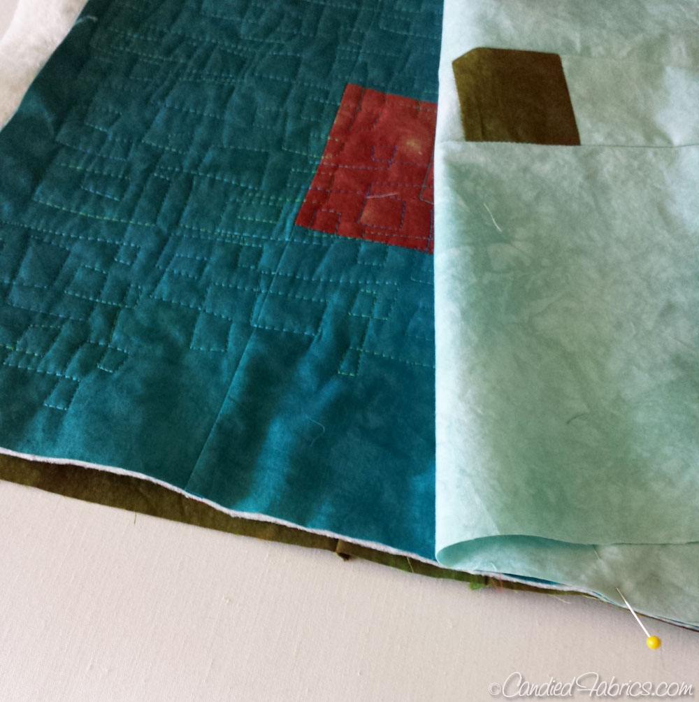 Quilting as you go Candied Fabrics
