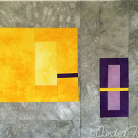 Studio Snapshots | Purple, Grey and Gold Baby Quilt Step 4