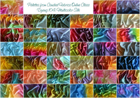 Large Horizontal Silk Palette Collage