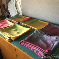 Studio Snapshots | Piles of Silk Scarves!