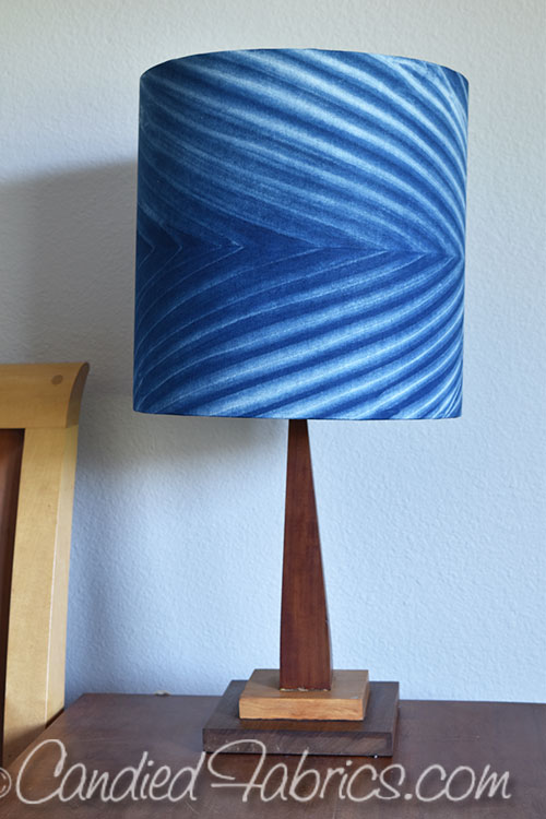 Lampshades Made With Indigo Dyed Es, How To Dye A White Lampshade