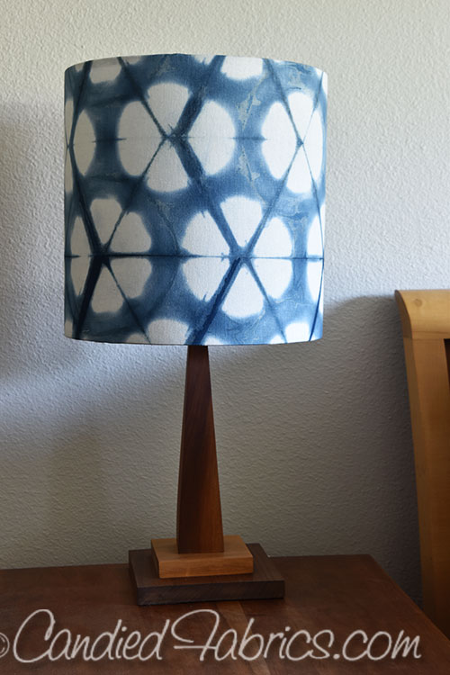 Lampshades Made With Indigo Dyed Es, How To Dye Lampshades
