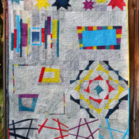 Completed Improv Piecing Quilt!