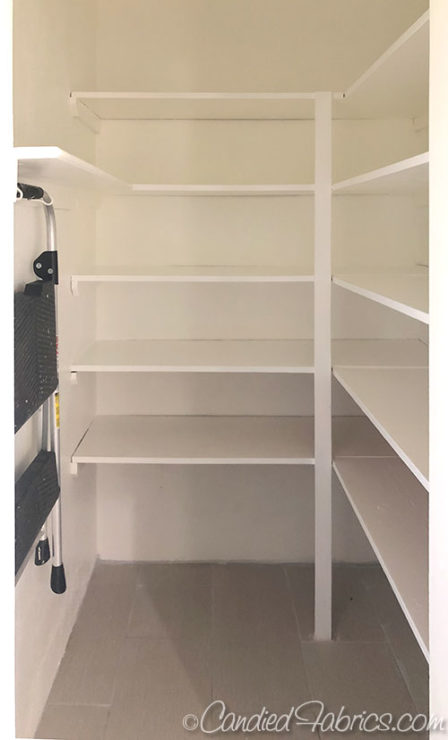 Paints Shelf Liner, How To Paint Shelves In Pantry